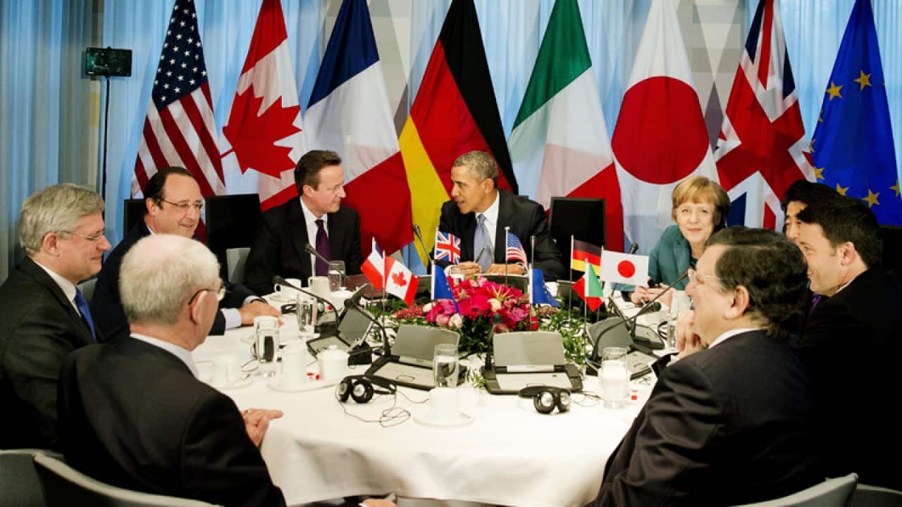 G7 world leaders meet during a nuclear security summit