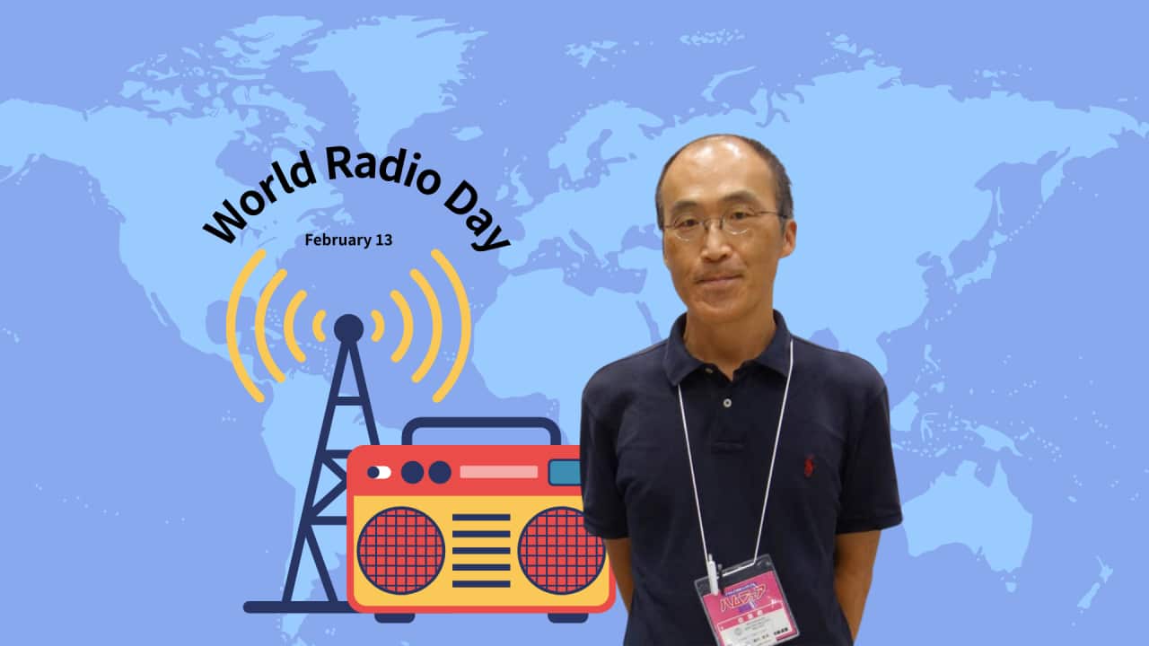 "Radio still has a role in the digital age": Akio Uemura, an avid listener of radio from around the world