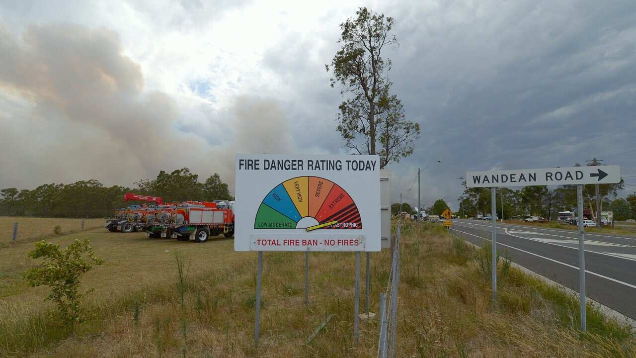 A fire danger rating sign set to catastrophic on the outskirts of Wandandian south of Nowra, Tuesday, Jan. 8, 2013.