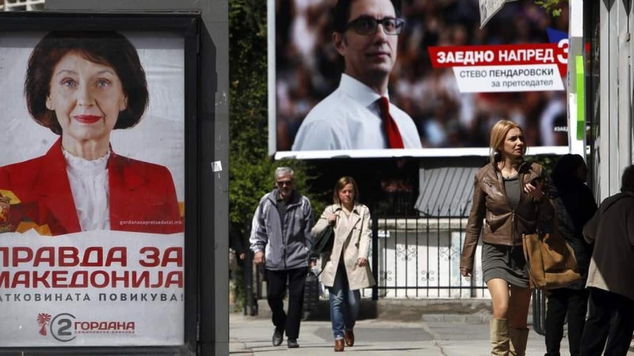 North Macedonia campaign posters