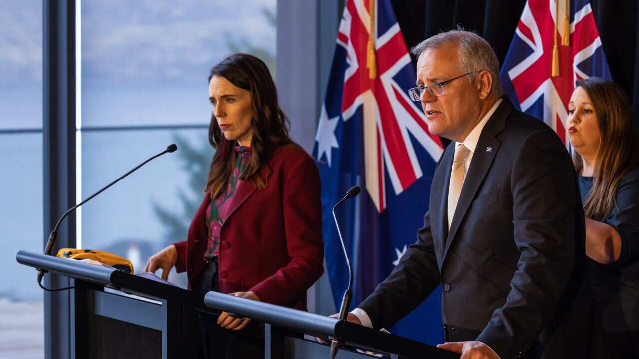 Morrison and Adern in NZ meeting