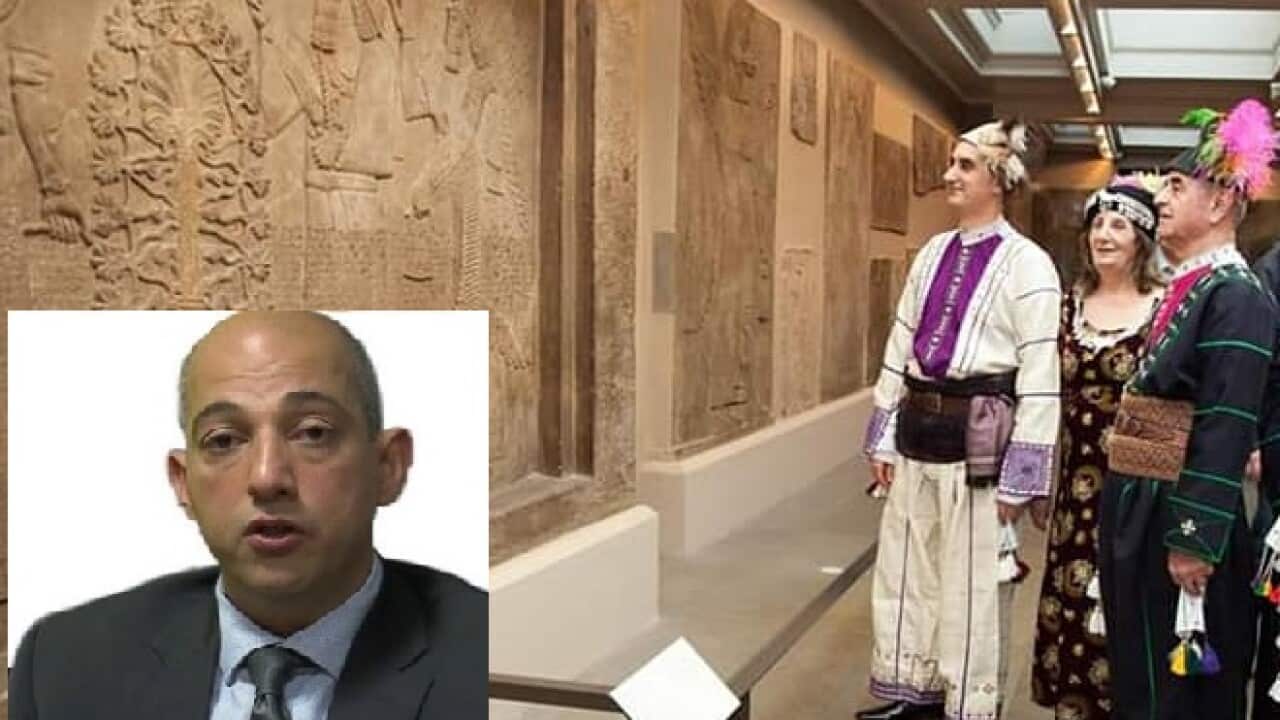 Assyrians In front of the traces of their ancestors