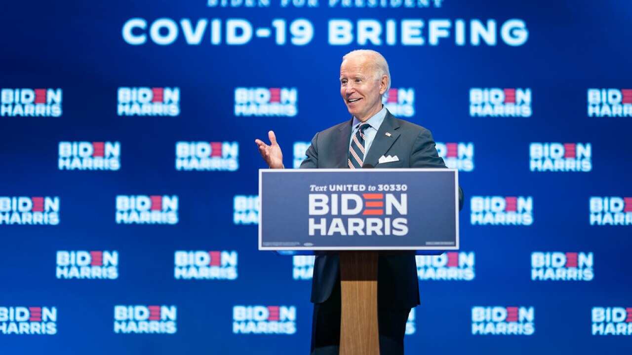 "Briefing and Press Conference Regarding the COVID-19 Vaccine - Wilmington, DE - September 16, 2020" by Biden For President is licensed under CC BY-NC-SA 2.0