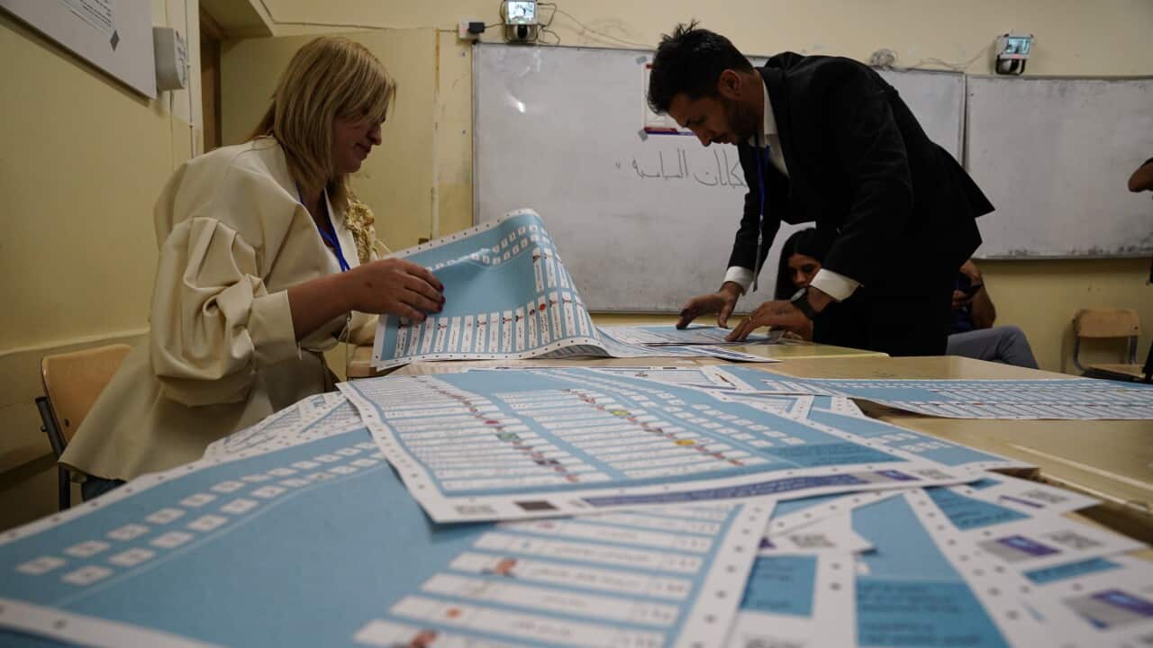 Officials of Iraq's Independent High Electoral Commission (