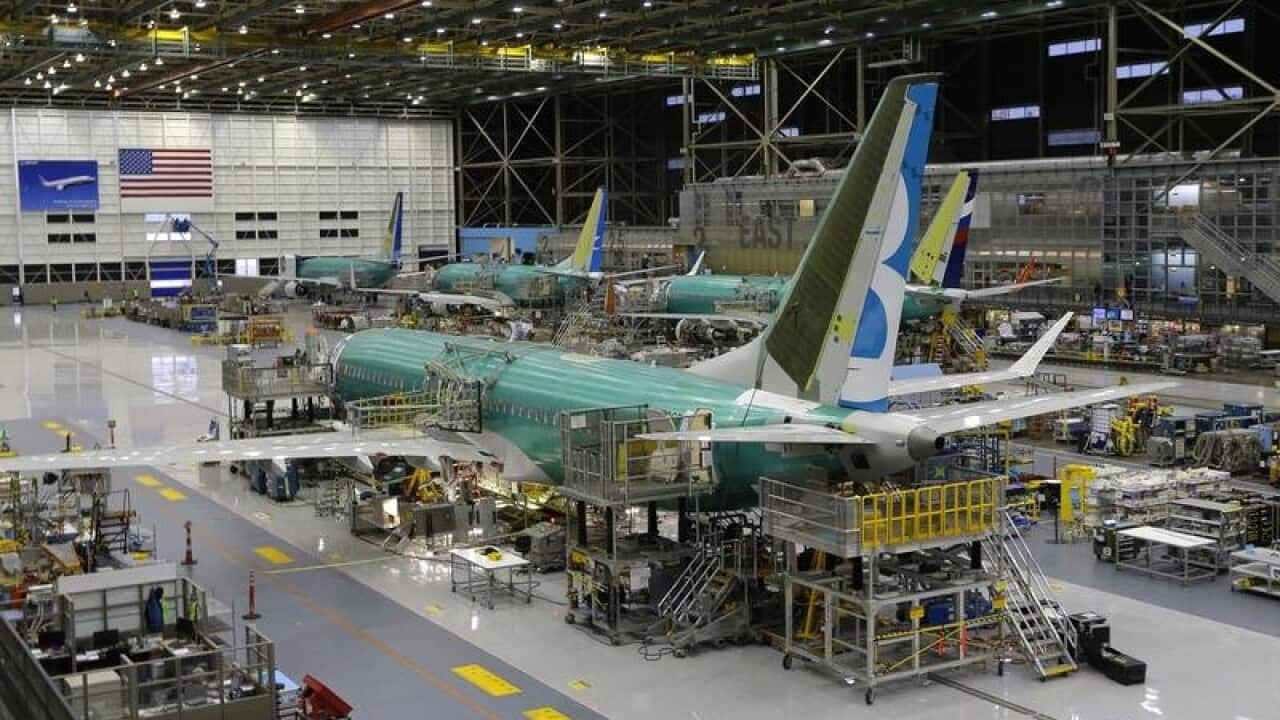 A Boeing Max 747 being built.
