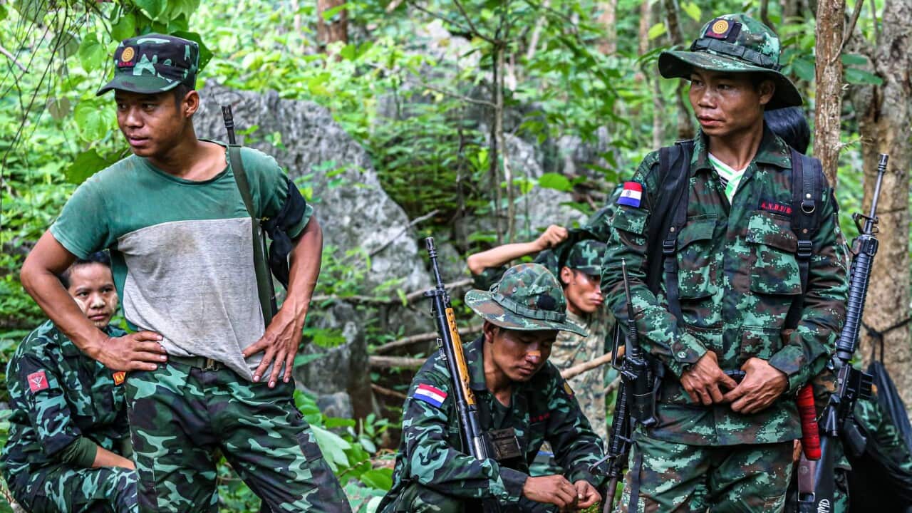 မြန်မာ့သစ်တောများတွင် အနားယူနေသော တော်လှန်ရေးသမားများ