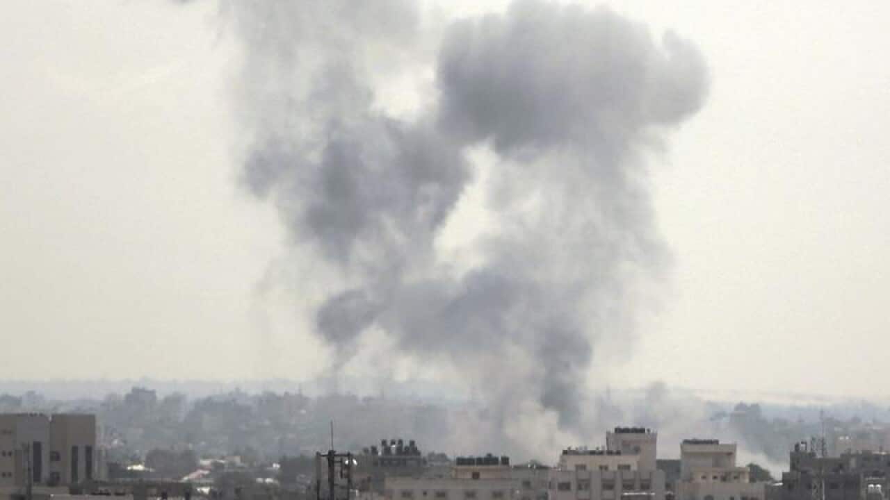 Israel strikes Gaza city