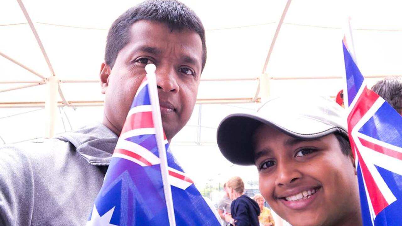 Santhosh Krishnankutty with Gautham Santhosh