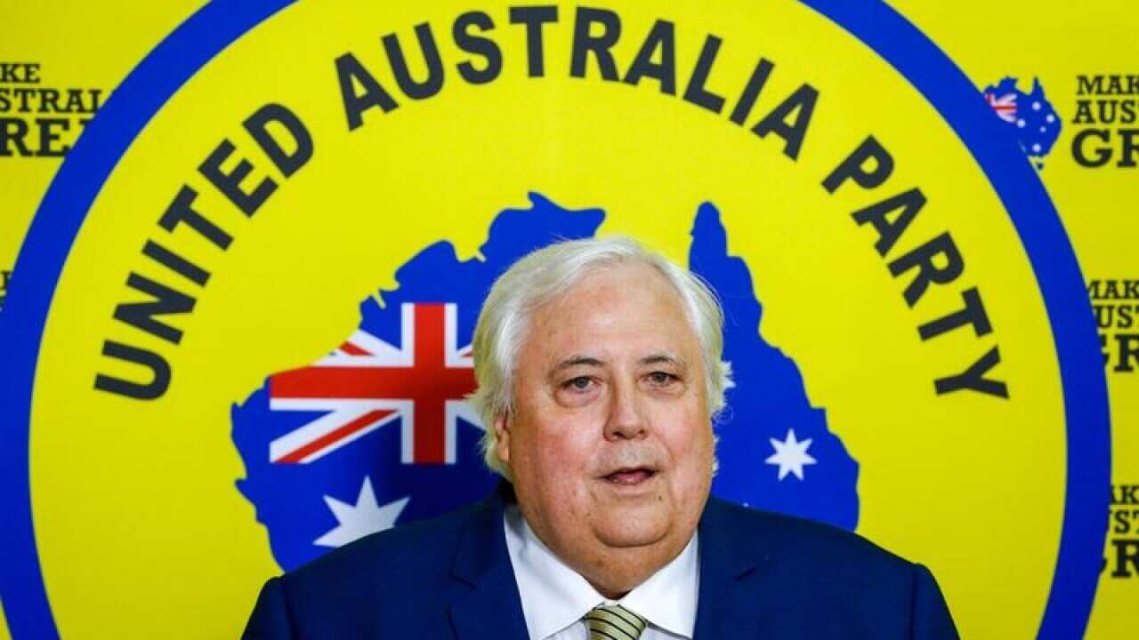 Federal Leader of the United Australia Party Clive Palmer
