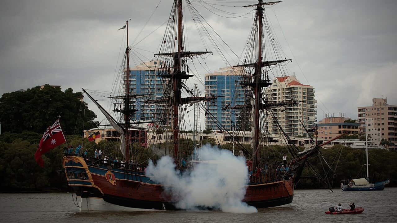 An Australian replica of Captain Cook's Endeavour