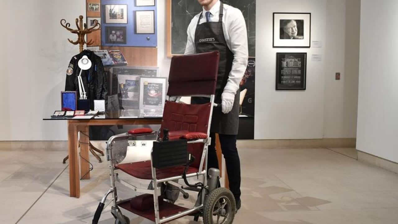 Stephen Hawking's motorised wheelchair
