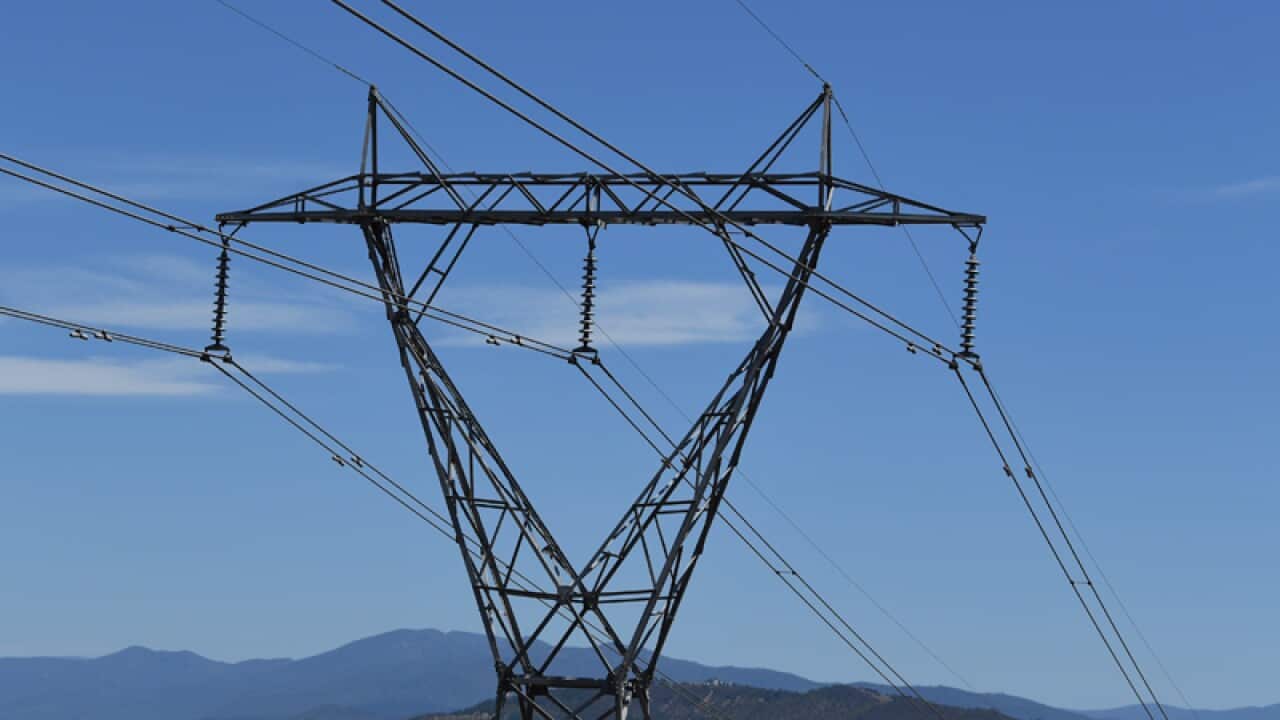 An electricity tower outside Canberra