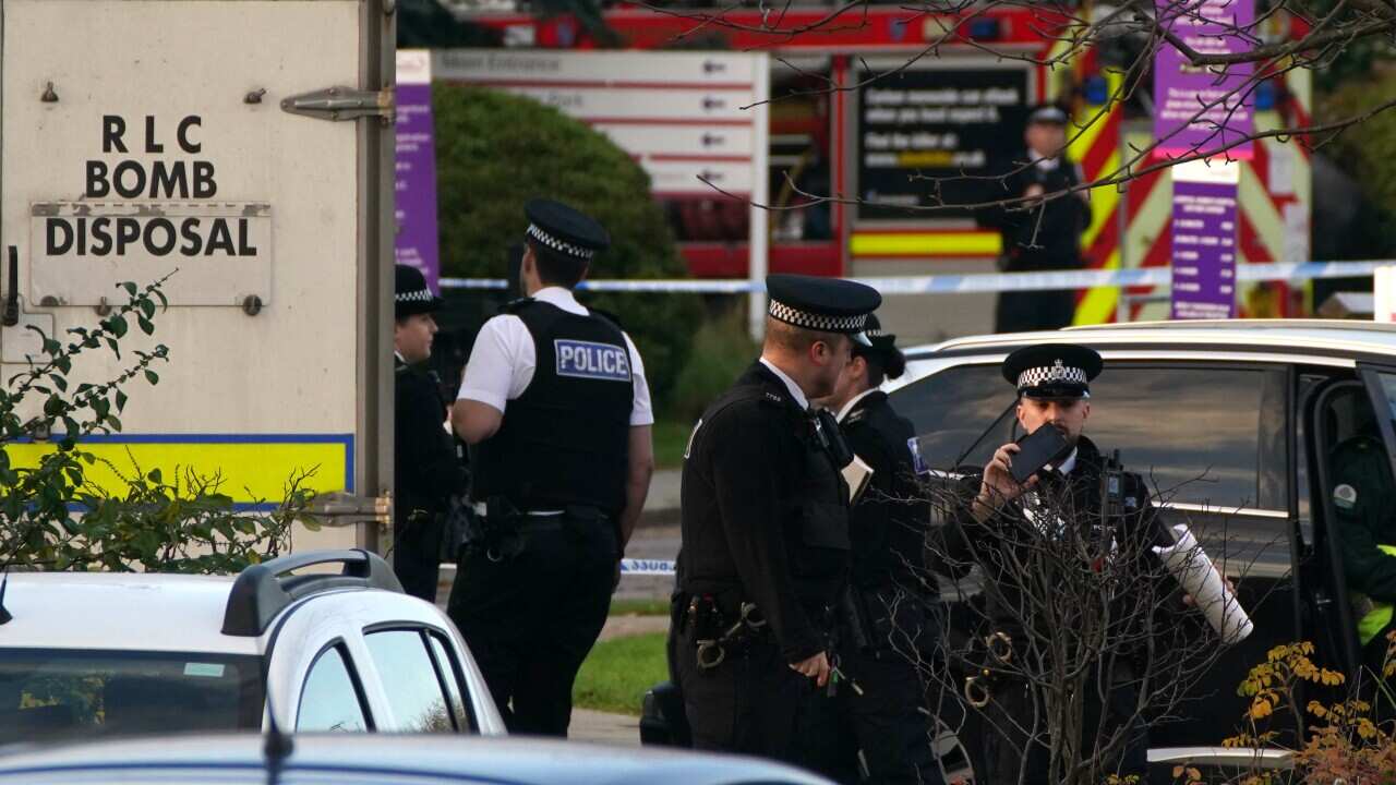 Emergency services outside Liverpool Women's Hospital after the deadly blast.