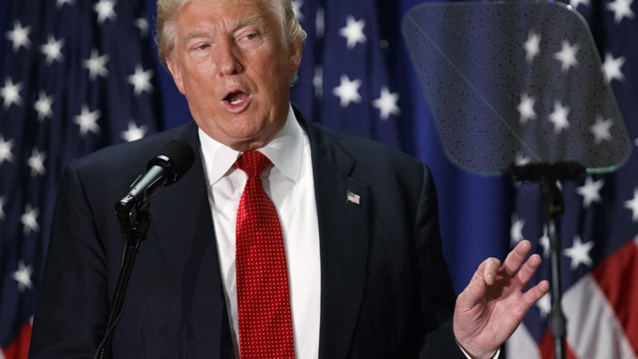 Republican presidential candidate Donald Trump