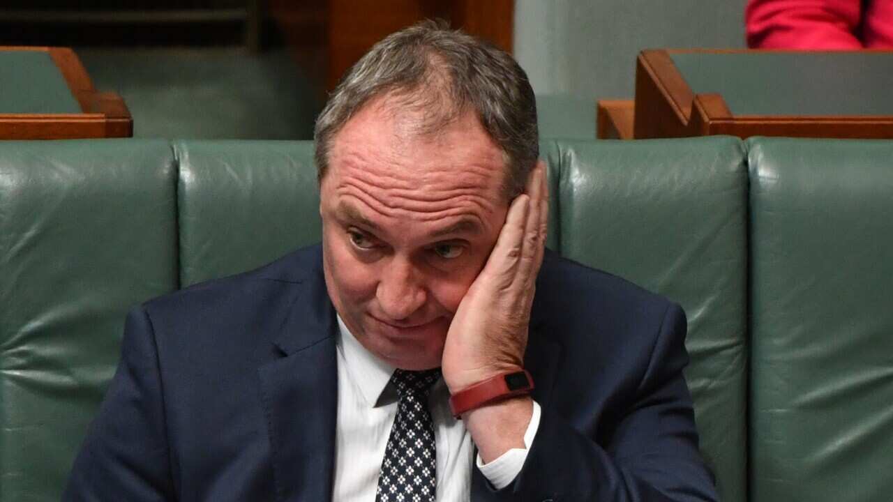Deputy Prime Minister Barnaby Joyce during Question Time in the House of Representatives at Parliament House in Canberra, Thursday, February 15, 2018.