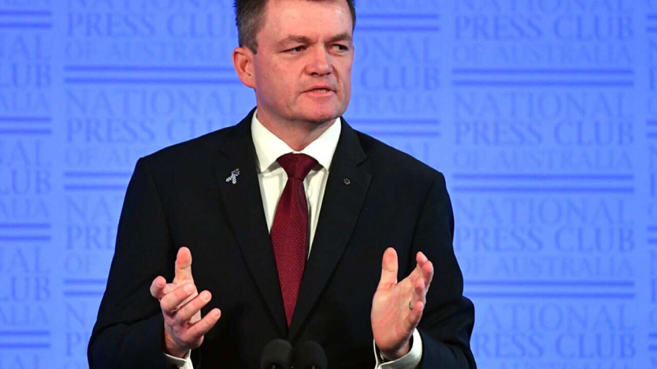 Andrew Colvin at the National Press Club