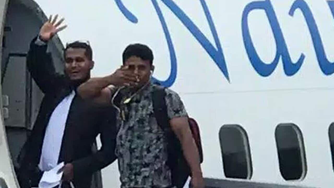 Two refugees on Nauru departing to the US
