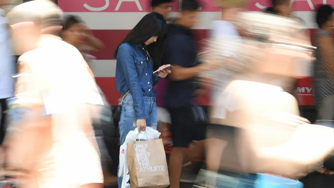 Shoppers during the Boxing Day Sales.