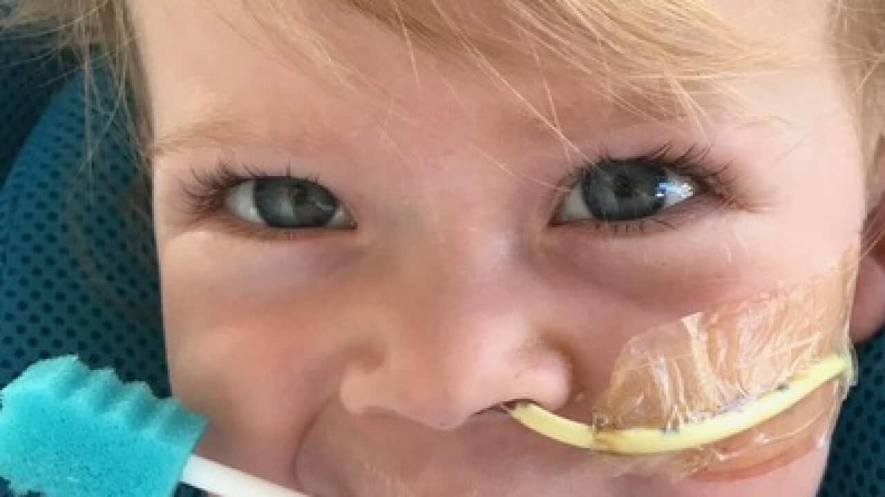 The late Lily, the 18 month old daughter of Kirsty and Aaron McConnell who died of Spinal Muscular Atrophy or S-M-A in March this year.