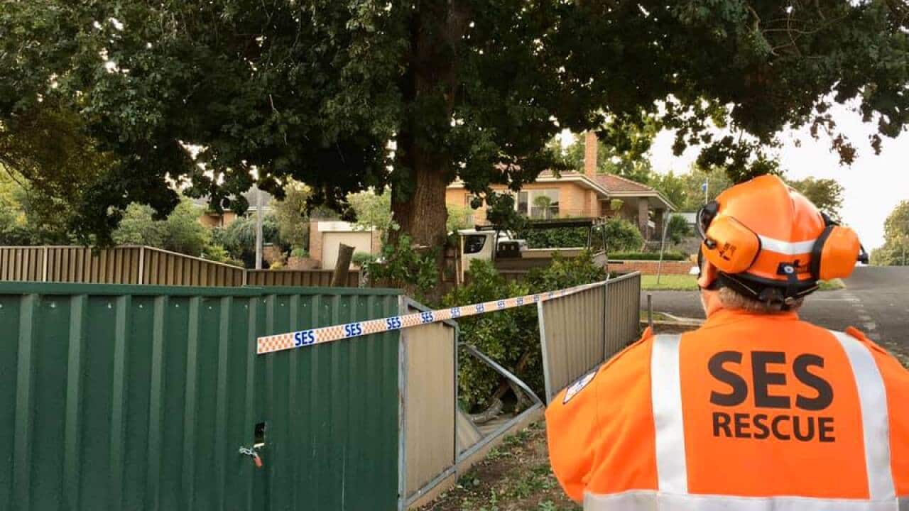SES volunteer responding to an emergency