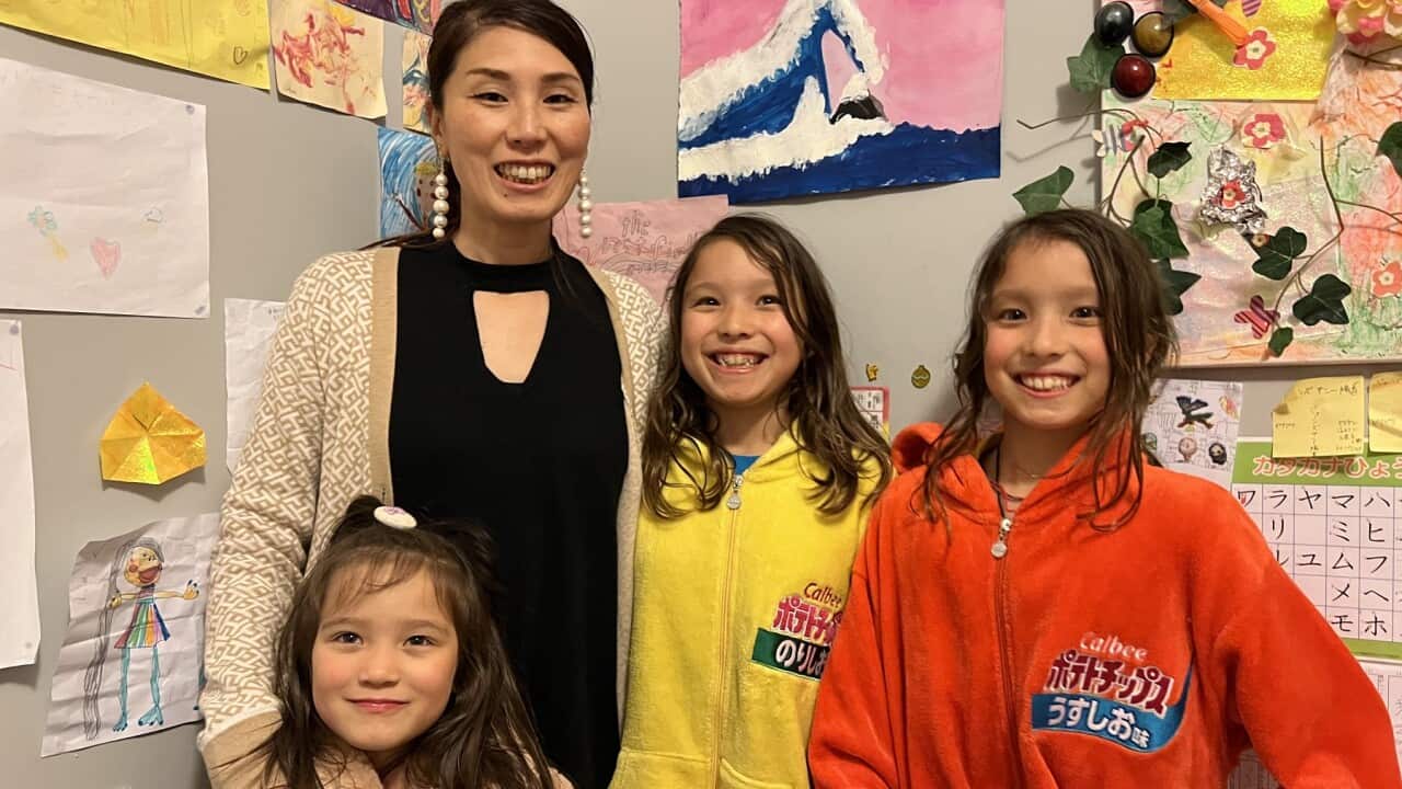 Minak, twins Vivian and Sunny and 5-year old Jasmine