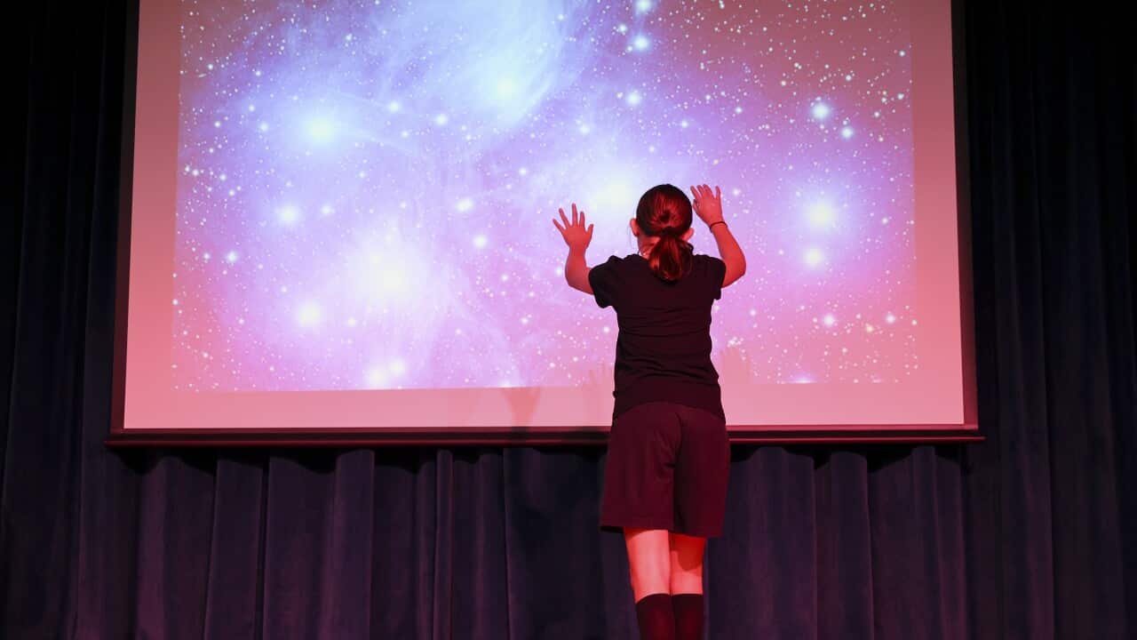 A student performs during a visit by New Zealand Prime Minister Jacinda Ardern to Wainuiomata Intermediate School to mark Matariki near Wellington, New Zealand.