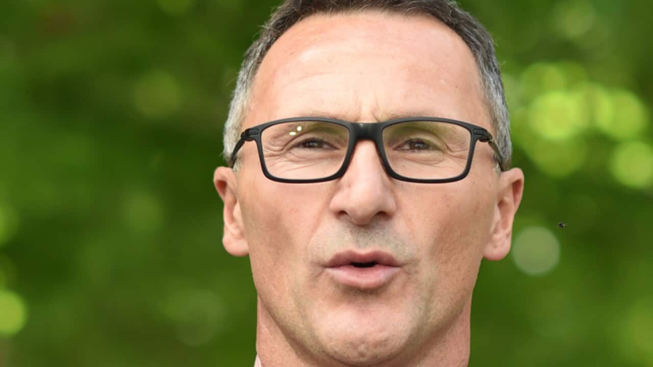 The leader of the Australian Greens Richard Di Natale