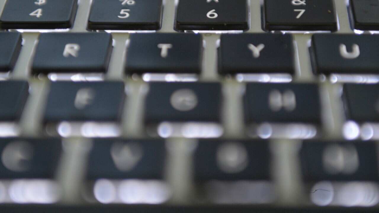 A computer keyboard