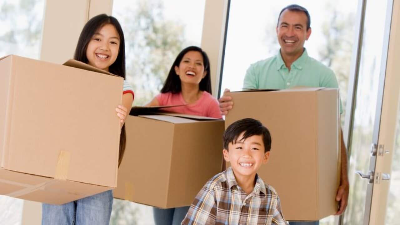 Family moving into new home