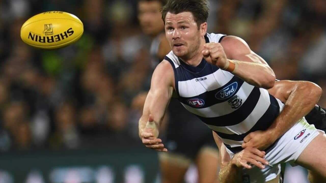 Patrick Dangerfield of the Cats.