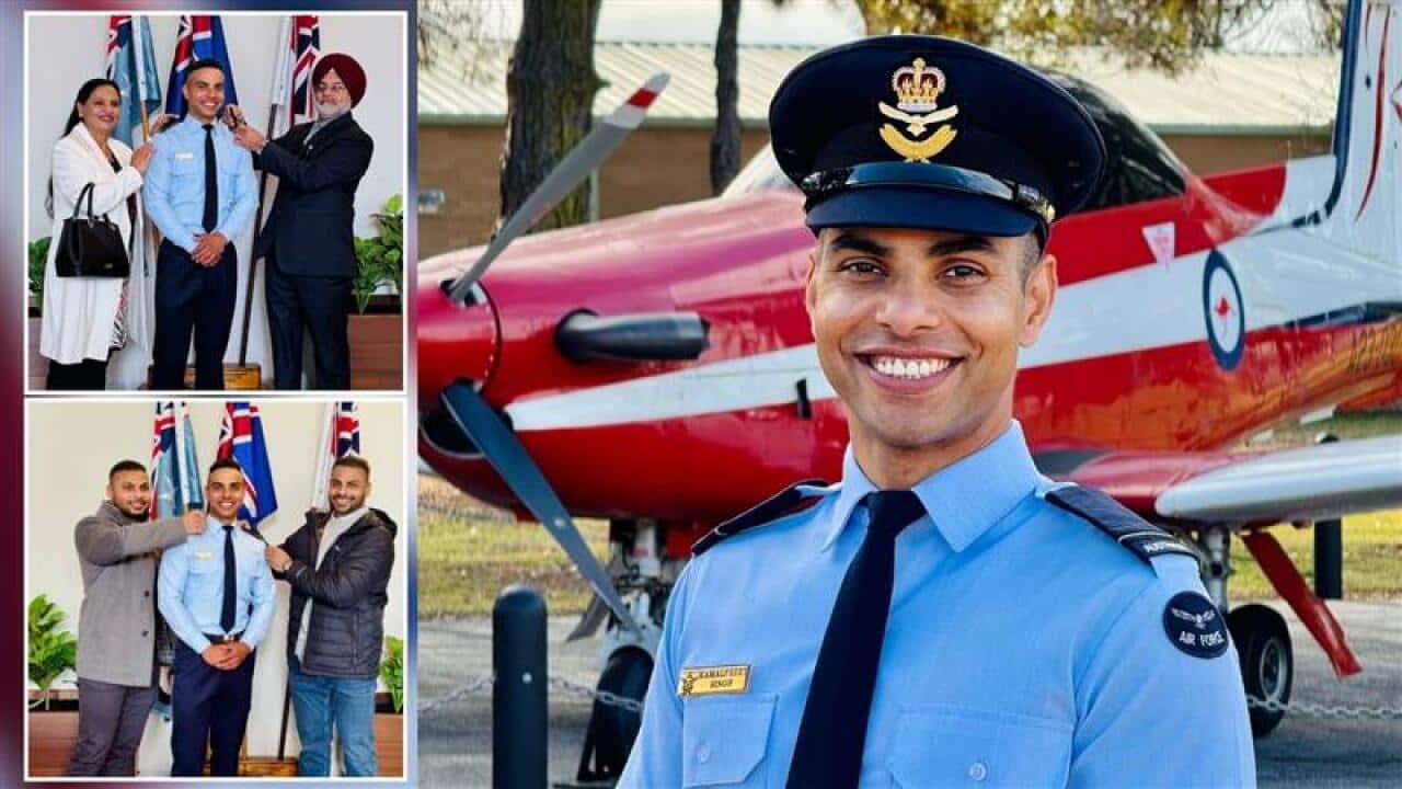 Flying officer Kamalpreet Singh