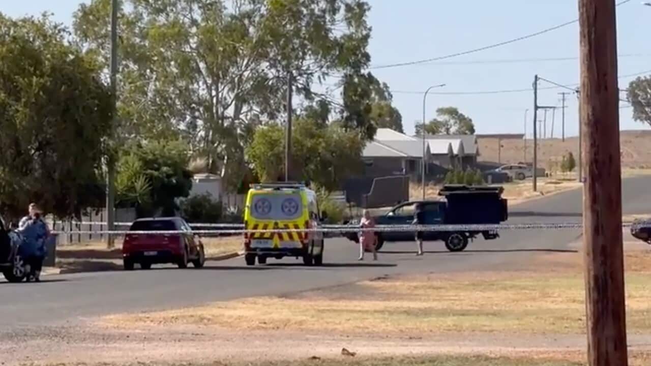 Crime scene after shooting in NSW Central West