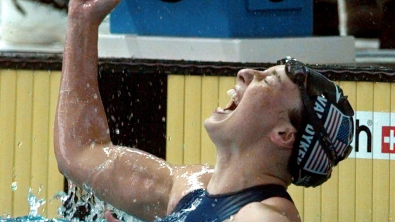 US six-time Olympic gold medallist swimmer Amy Van Dyken