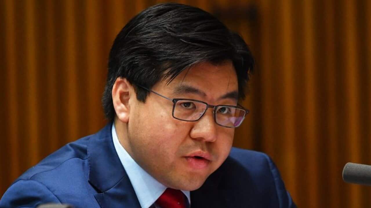 Race Discrimination Commissioner Dr Tim Soutphommasane attends Senate Estimates at Parliament House in Canberra, Tuesday, Feb. 28, 2017. (AAP Image/Mick Tsikas) NO ARCHIVING