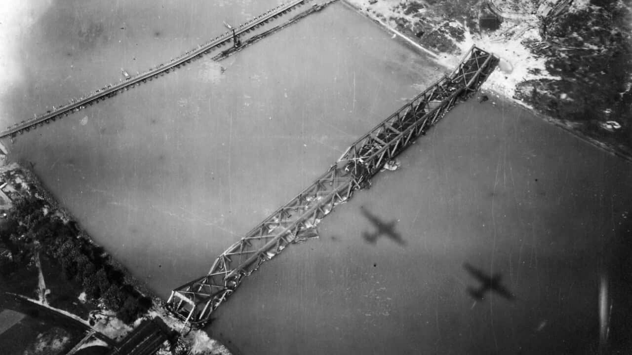 Allied air bombing Germany 1945
