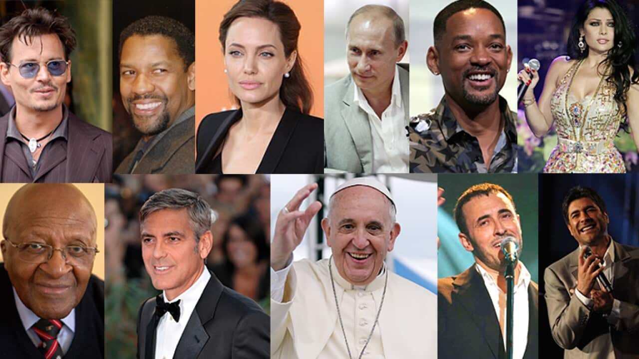 Celebrities to dine with