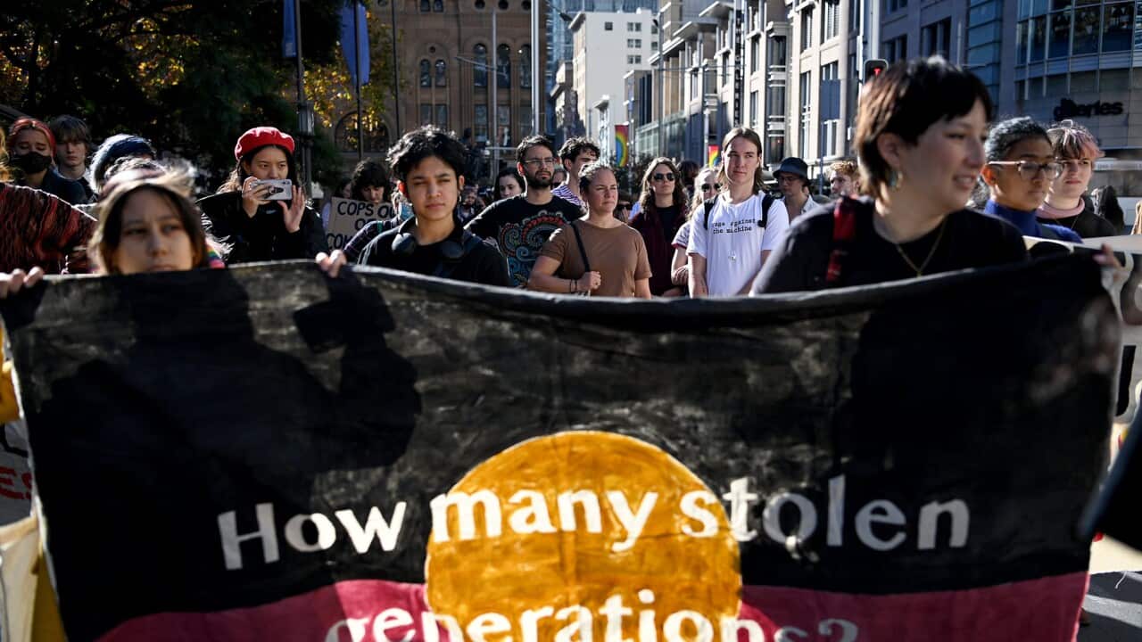 A Sorry Day rally is held in Sydney (AAP)