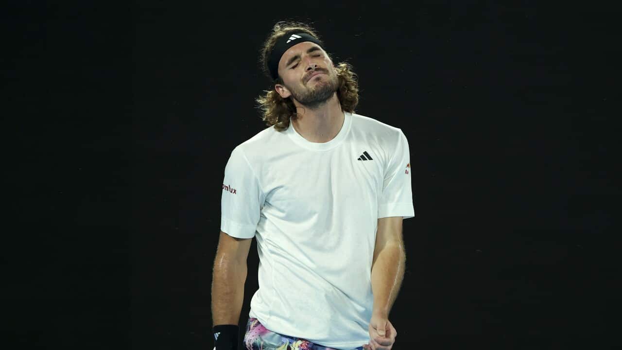 Stefanos Tsitsipas, 2023 Australian Open / EPA/FAZRY ISMAIL