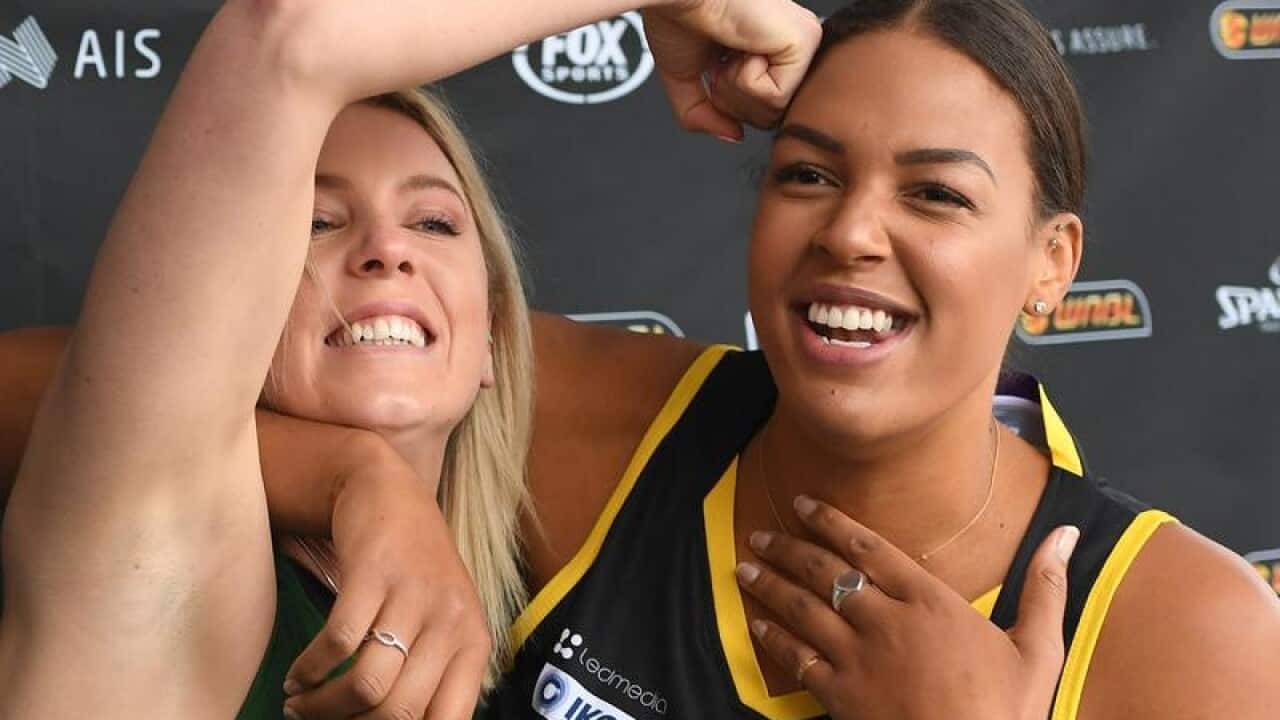 Sarah Blicavs and Liz Cambage.