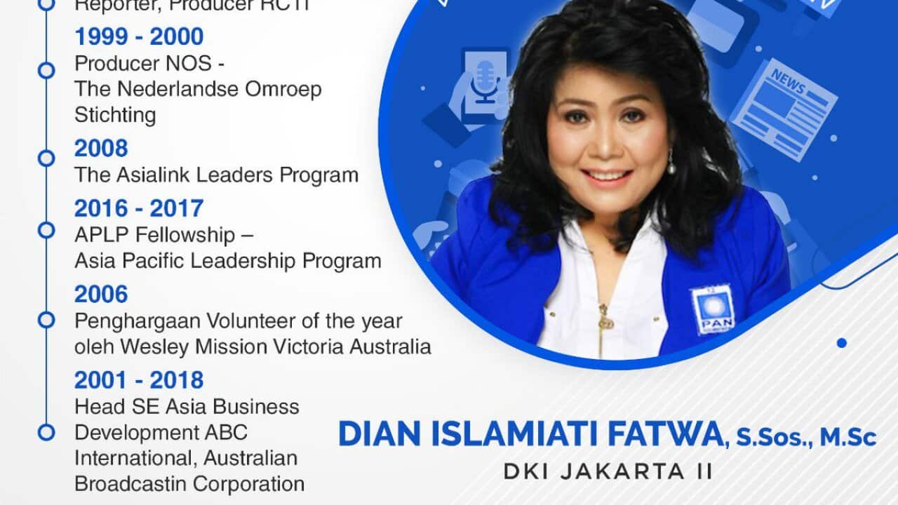 Dian Islamiati Fatwa, legislative candidate from PAN for DKI Jakarta II electoral.