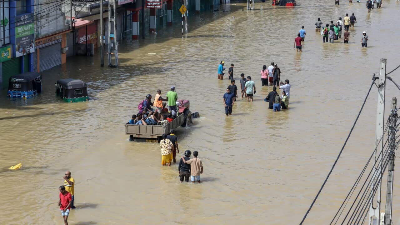 Flooding in Sri Lanka after heavy rainfall