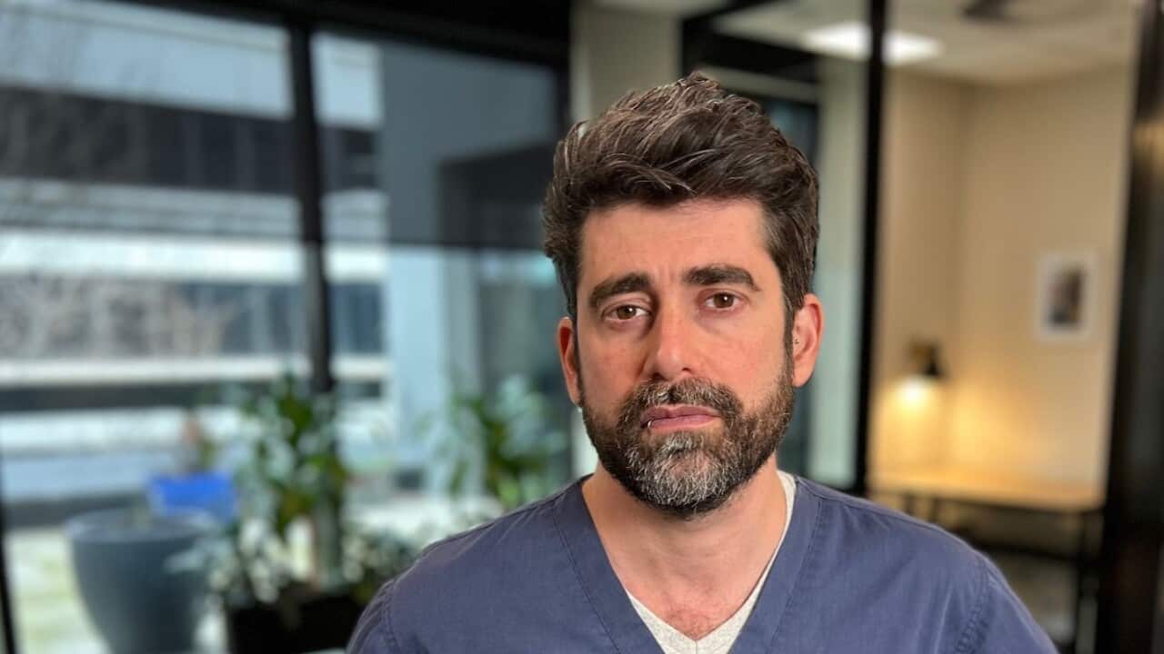 Jean-Philippe Miller je medicinski tehničar hitne pomoći sa sjedištem u poljskoj bolnici Crvenog križa u Rafahu, Gaza (SBS Scott Cardwell).jpg 1.jpg