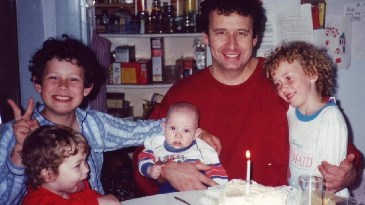 Michael Stern and family at his birthday party in Roseville