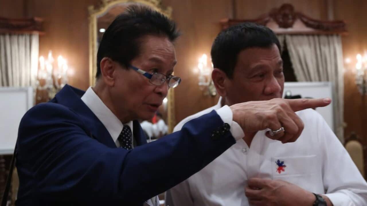 Presidential Spokesperson Salvador Panelo with President R Duterte