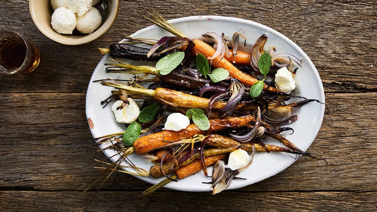 Roast carrot salad