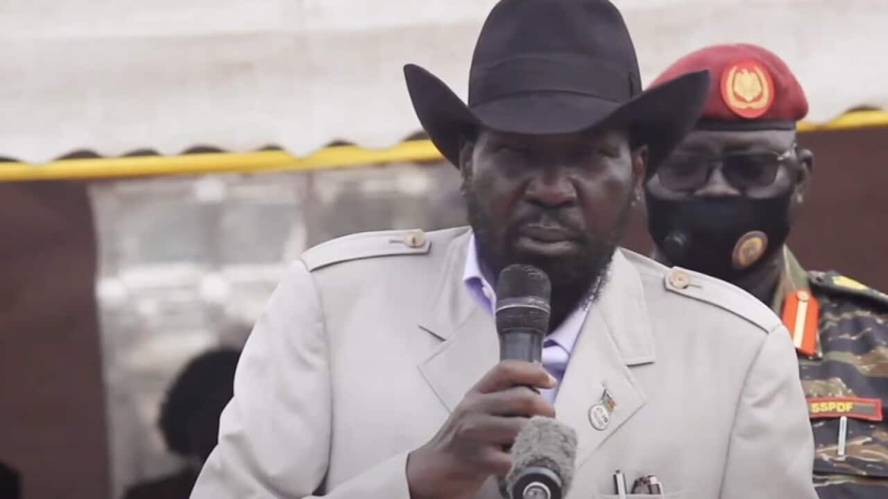 President Salva Kiir in Bor