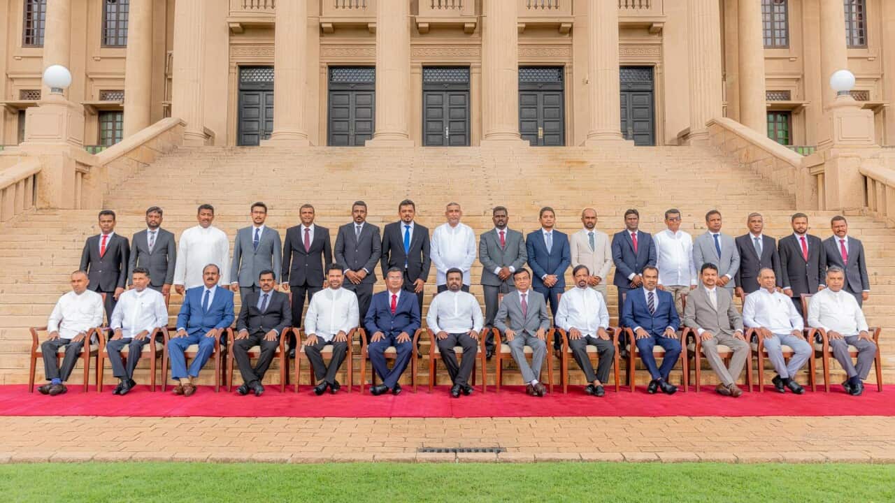 Newly appointer deputy minister of Sri Lanka with the president