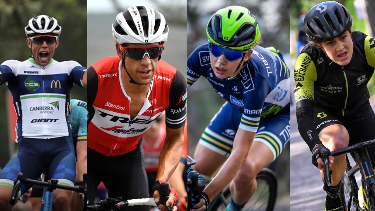 Brendan Johnston, Richie Porte, Sarah Gigante, Grace Brown