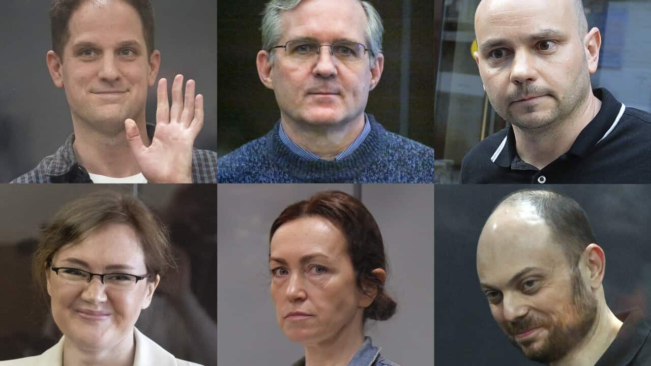 Six of the prisoners.