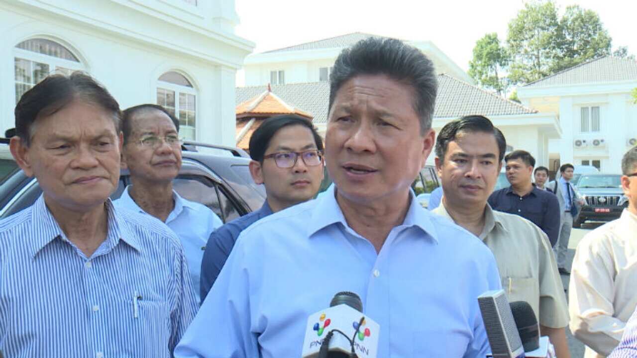 Cambodia Minister of Public Works and Transport Sun Chanthol